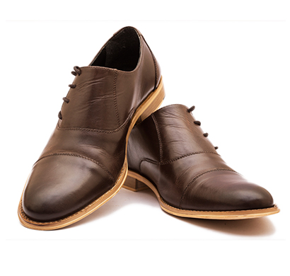 the leather box (33119) calf leather the valiant captoe side lace oxford mens shoes
